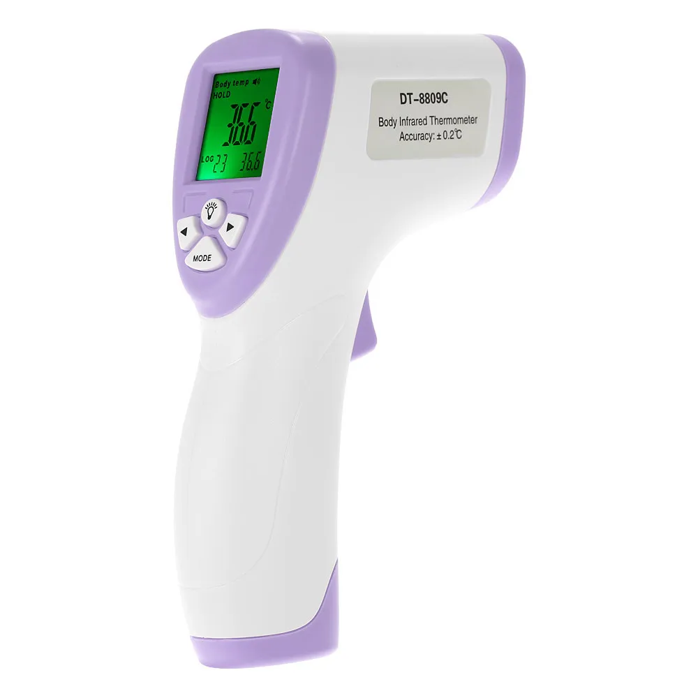 Цифровой ИК инфракрасный термометр, лоб, поверхность тела, termometro, цифровой измеритель температуры, пирометр, измерение, Удержание данных, Func