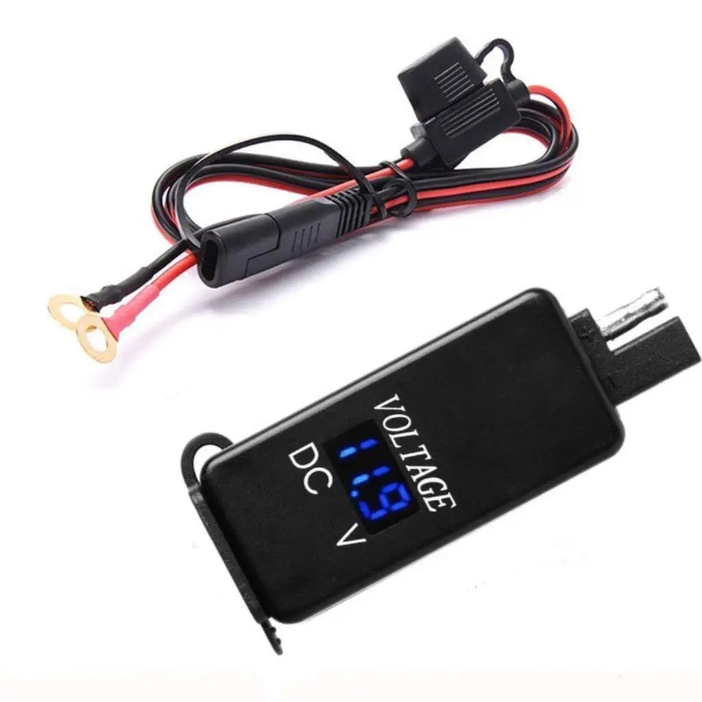 Автомобильный мотоцикл 4.8A автомобильное зарядное устройство Sae Transfer Dual Usb напряжение дисплей интерфейс водостойкое автомобильное