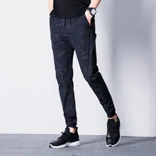 Мужские камуфляжные брюки, мужские джоггеры, летние армейские повседневные штаны-шаровары, Модные Военные брюки со средней талией, спортивные штаны 38