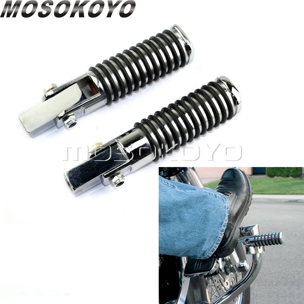 Круглый подножек мотоцикла шоссе Подножка для ног Peg для Suzuki Honda VN GL Yamaha Универсальный