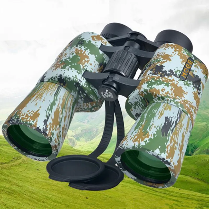 

10x50 Night VisionTelescope Binoculars Zooming Focus Green Film Binoculo Optical Zoom Hunting BAK4 Prism Tourism Scope Monocular