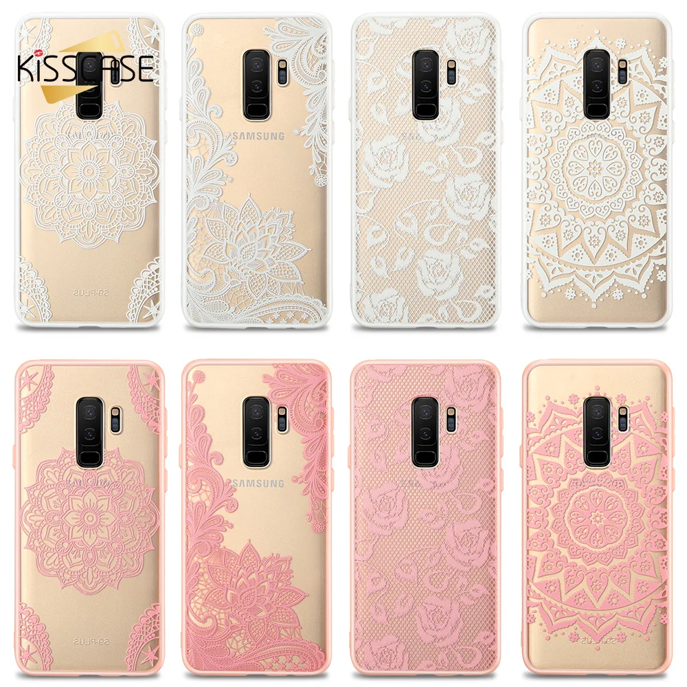 KISSCASE кружевной чехол для телефона Samsung Galaxy A6 A8 Plus S8 S9 2018 J7 2016 J5 2017 J3 J6 J4 Сексуальный