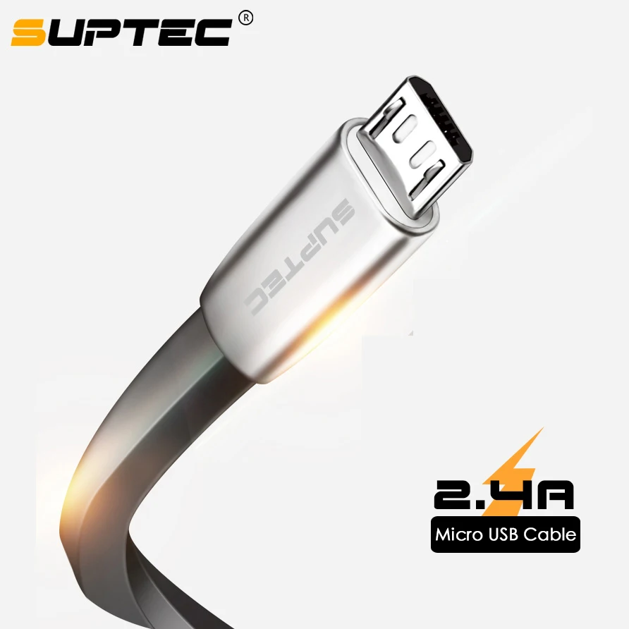 SUPTEC Новый цинковый сплав микро USB кабель для Samsung Xiaomi Huawei Android телефон быстрая