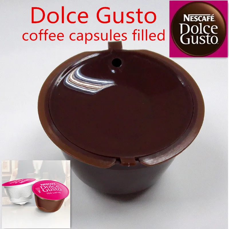 Free Shipping 10sets Dolce Gusto coffee capsules filled reusable filter cup Nescafe with 30 to 50 times | Дом и сад
