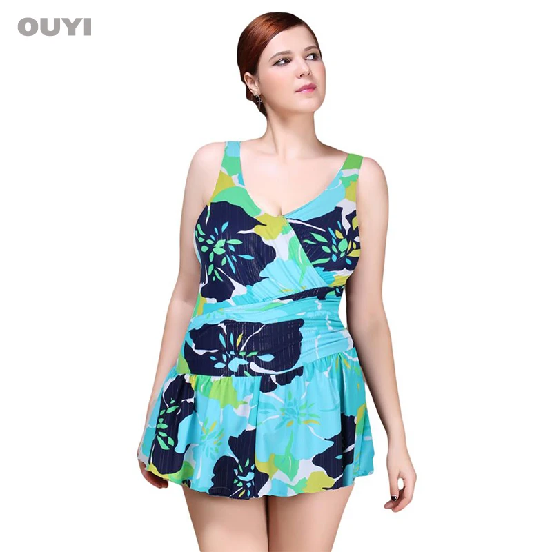 Ruffle top plus size swimsuit models evening wear
