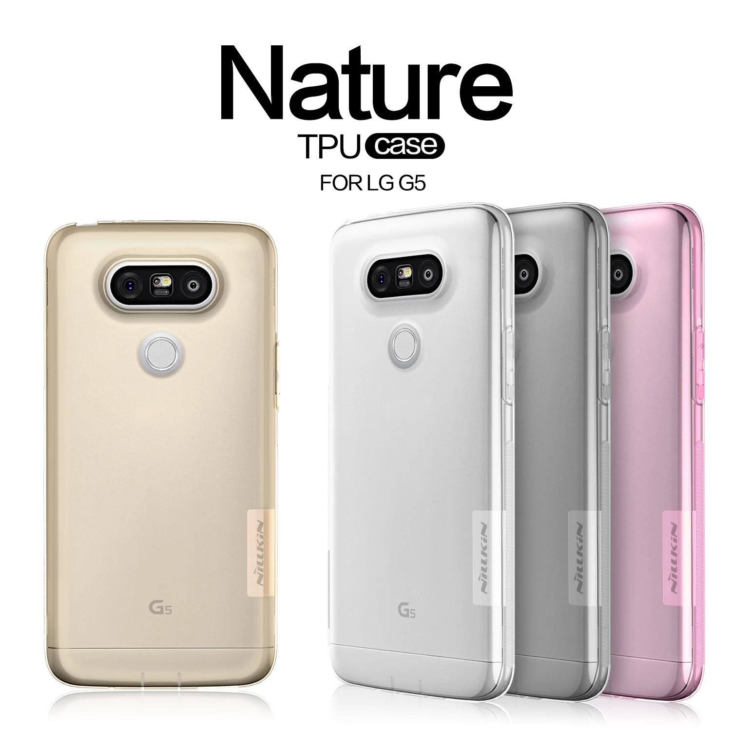NILLKIN Ультра тонкий прозрачный Nature TPU чехол для LG G5 H850 H820 US992 Dual Sim H860N Ясно Мягкая