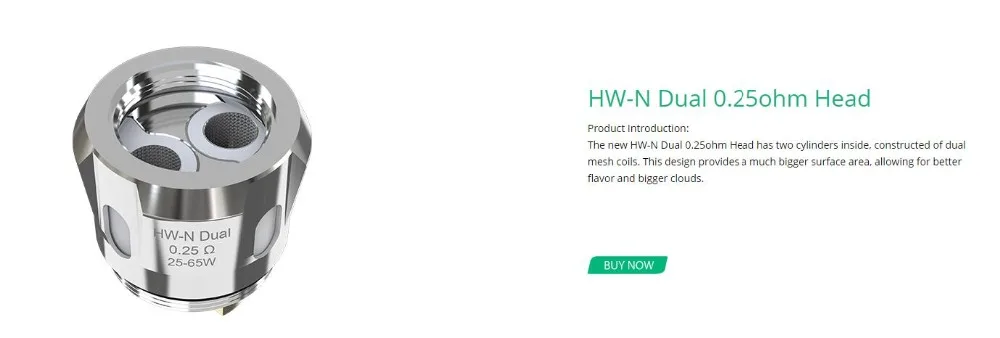 Eleaf HW-M Dual Coil 0.2ohm HW-N Dual 0.25ohm Head Electronic Cigarette Coil Evaporator 01 (3)