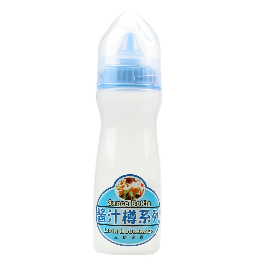 Squeeze Bottle Tomato Sauce Honey Salad Plastic Rotating Cover Food Grade PP Material Sauce Bottle Seasoning Bottle