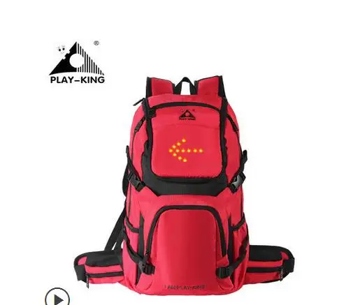 Playking наружная ездовая сумка, велосипедная сумка, мужской и женский рюкзак для путешествий, Спортивная вентиляция и водонепроницаемая ездовая сумка - Цвет: Red