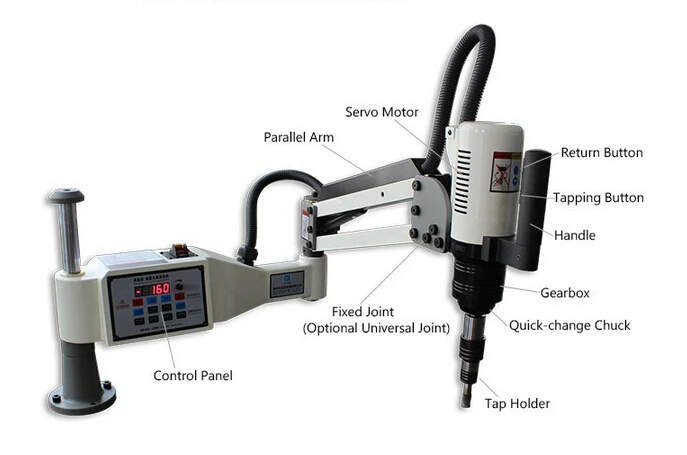 Мощный M3-M16 вертикальные электрические гайконарезной станок 220 V te