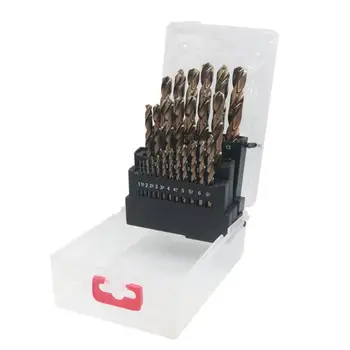 

25pcs M35 HSS Cobal 1-13mm Straight Shank Twist Drill Bit for Wood Working