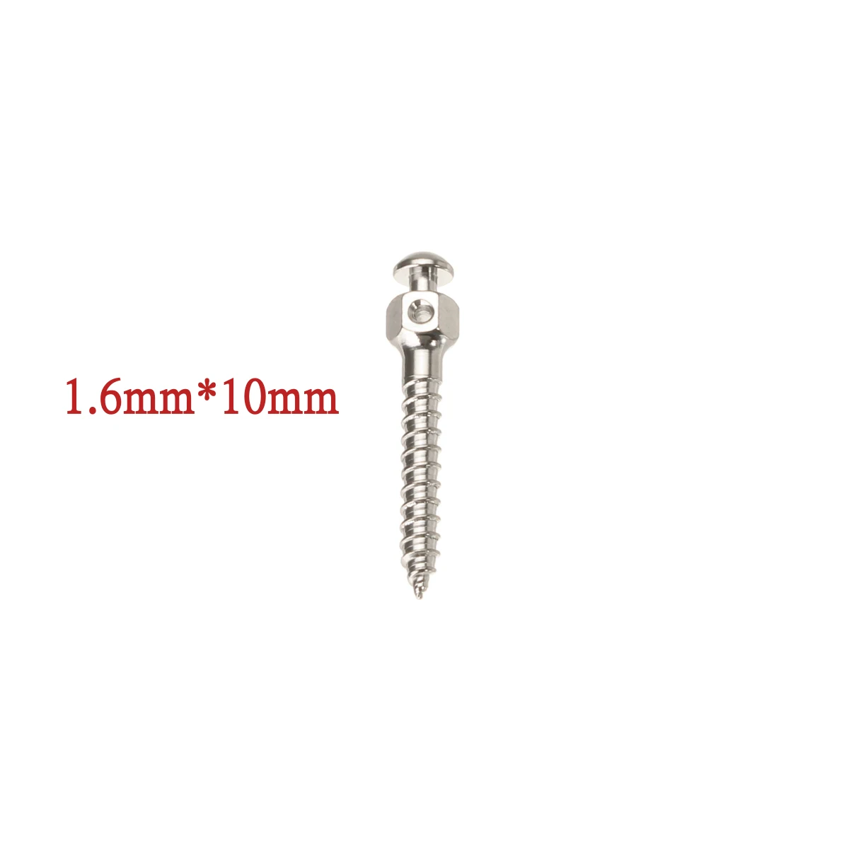 1.6mmX10mm Various specifications Self Drilling Thread Dental Orthodontic Matching Tool Micro Implants Screw Titanium Mini Screw - Color: 1.6mmX10mm