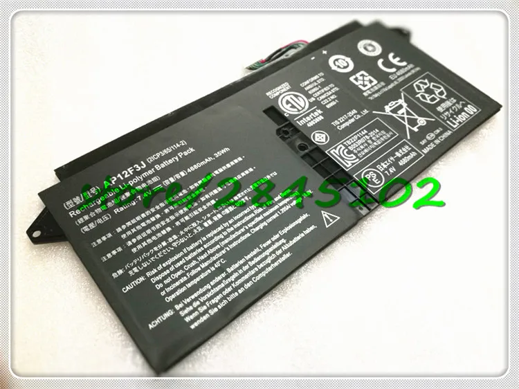 

GYIYGY battery for Acer Aspire S7 Ultrabook S7-191 S7-391 2ICP3/65/114-2 AP12F3J 7.4V 4680WAH
