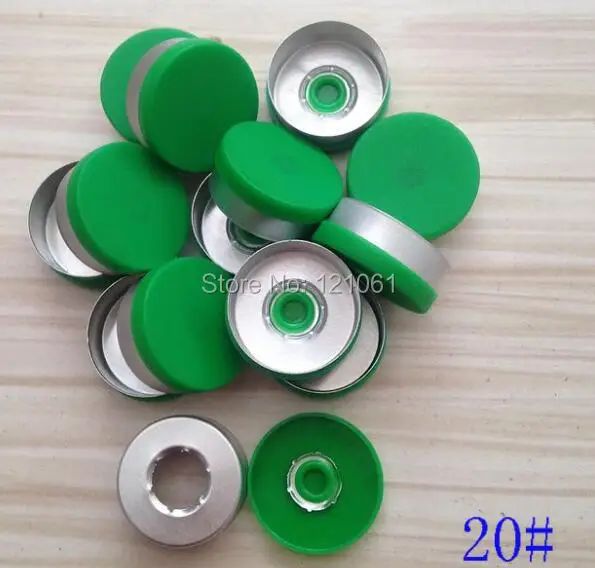 20mm green flip off caps