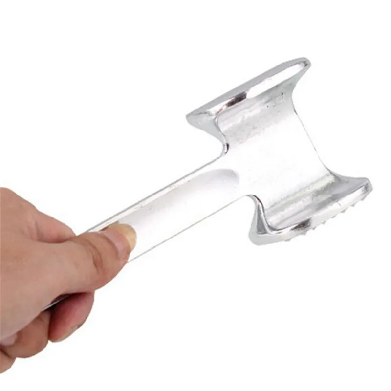 High Quality Aluminum Alloy Loose Tenderizers Meat Hammer Pounders Knock-sided for Steak Pork Kitchen Dropshipping Tool