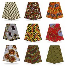 Новое поступление хлопок африканская восковая ткань настоящий голландский воск Африканский горячий настоящий воск для платьев 6 ярдов/шт