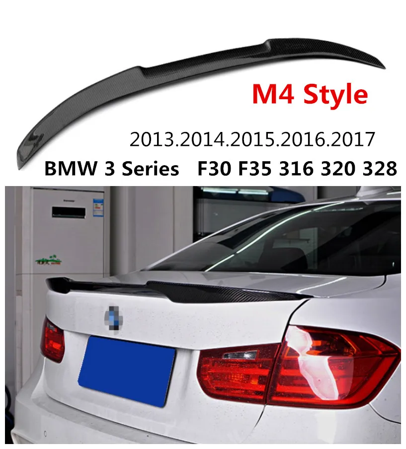 Спойлер HLONGQT из углеродного волокна для BMW 3 серии F30 F35 316 320 328 2013