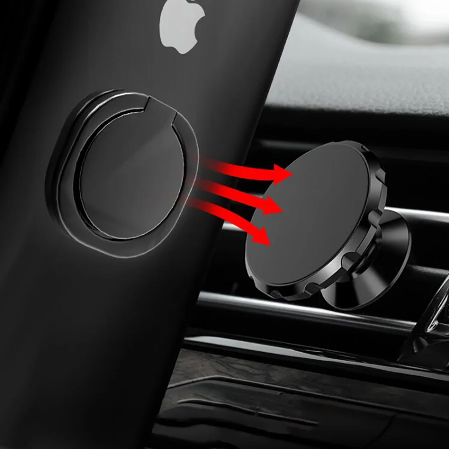 Finger Ring Holder 360 Degree Metal Mobile Phone Holder Universal For iPhone 7 Samsung For Magnetic Car Phone Holder