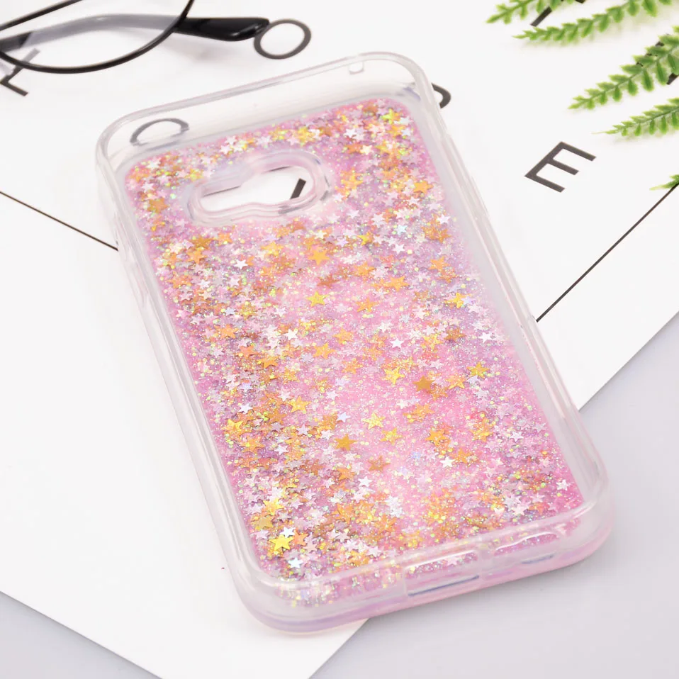 Reaoom for Samsung Galaxy A5 2017 Case Glitter Dynamic Liquid Colorful Star Quicksand Bottle Unicorn Cover for Galaxy A5 2017    (6)