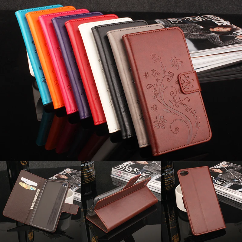 

Meilan U20 case Brand Luxury Wallet Leather Case for Flip Stand 3D Fashion Flower Card Bag Cover Coque