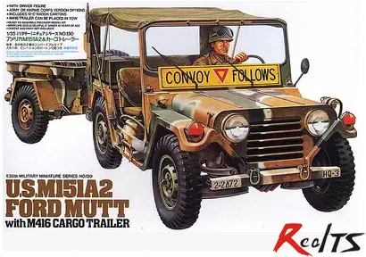 RealTS модель Tamiya 35130 1/35 U.S. Marine M151A2 Ford Mutt с комплектом пластиковых моделей
