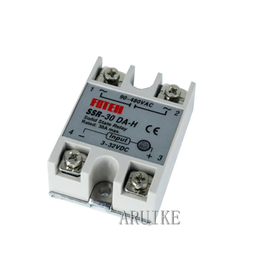 

Твердотельные реле SSR-40DA-H/30DA-H/50DA-H/60DA-H 3-32 В постоянного тока до 90-480 В переменного тока SSR 40DA H регулятор сопротивления