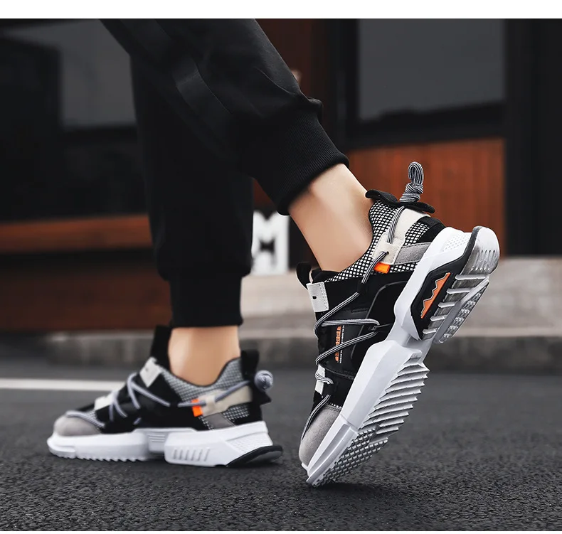 2019 спортивная обувь для мужчин кроссовки дышащие сетчатые увеличивающие рост ручной работы Paiting Фитнес Бег для мужчин Спортивная обувь