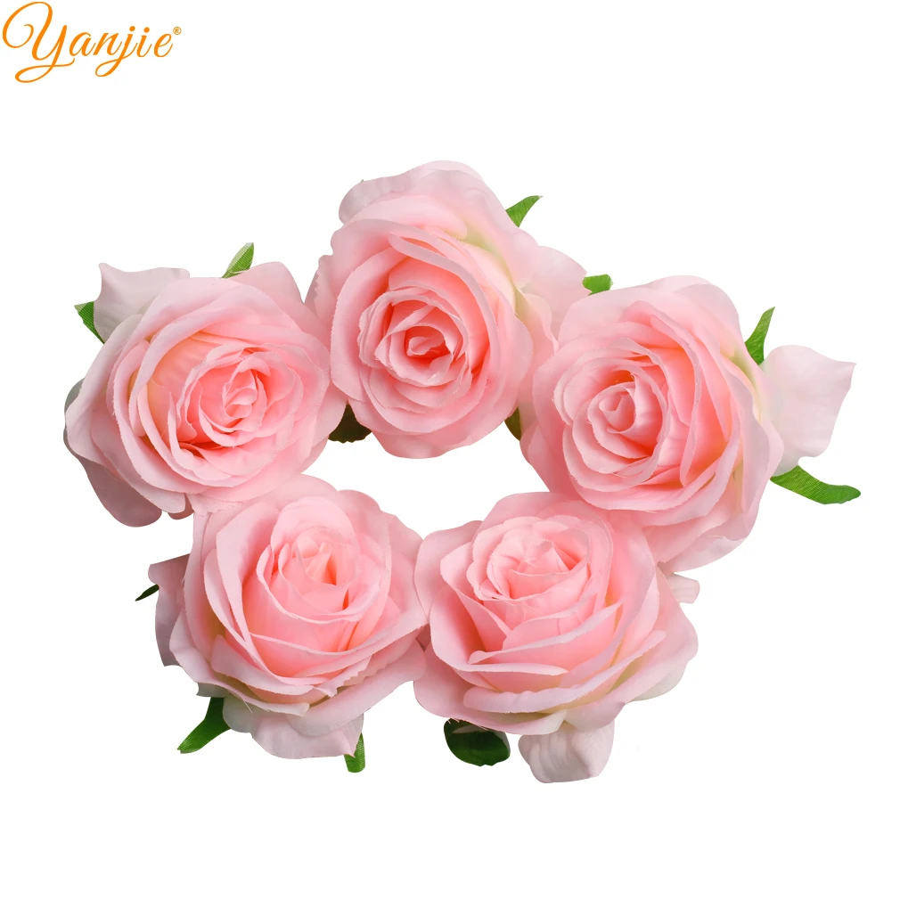

12pcs/lot Chic Artificial Flower Flat back Fabric Flowers 2019 DIY Hair Accessories For Headbands Flores Bandeau Headwear