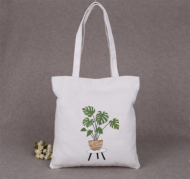 100pcs Custom Logo Tote Bag Shopping Add Your Text Print Original Design White Zipper Unisex Fashion Travel Canvas Bags | Багаж и сумки