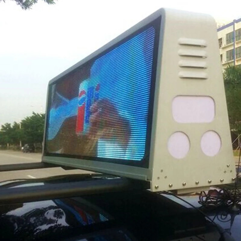 

3G/WIFI Control 960*320mm Two Sides IP65 P5 Taxi Roof Video LED Display Taxi Top LED Sign Car Top LED Screen Cab Top LED Sinage