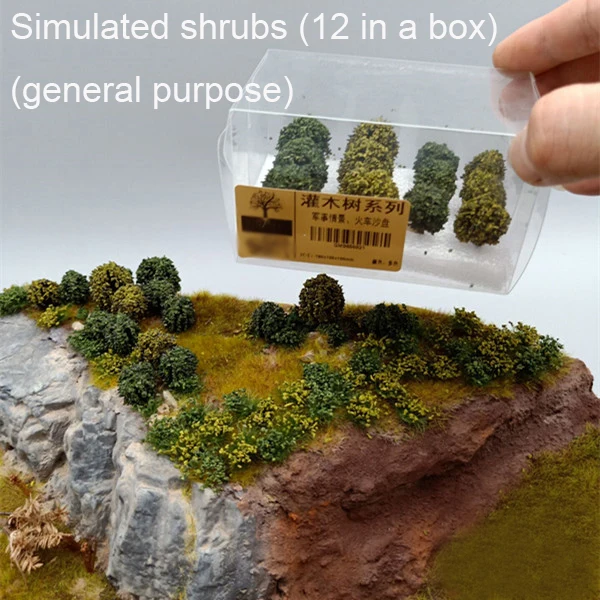 

Simulated shrub Military scenario shrub Sand Table Landscape Tree Model DIY handmade materials scale models scene landscape