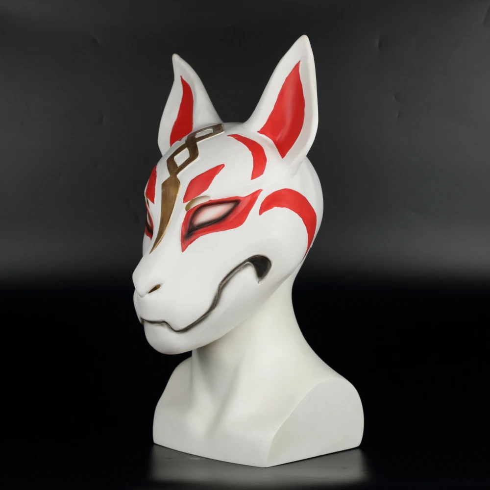 2018 Game Drift Mask Fox kitsune Animal Full Head Mask Adult Unisex Masquerade Helmet Props Party Halloween Fancy Dress (17)