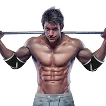 1 Пара Противоскользящие Локоть рукава эластичный бандаж локоть поддержка Тяжелая атлетика Powerlifting Compression налокотники Налокотники