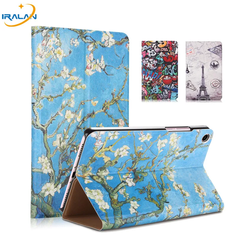 Тонкий чехол книжка из искусственной кожи с принтом для Xiaomi Mipad 4 8 0 2018 дюймов
