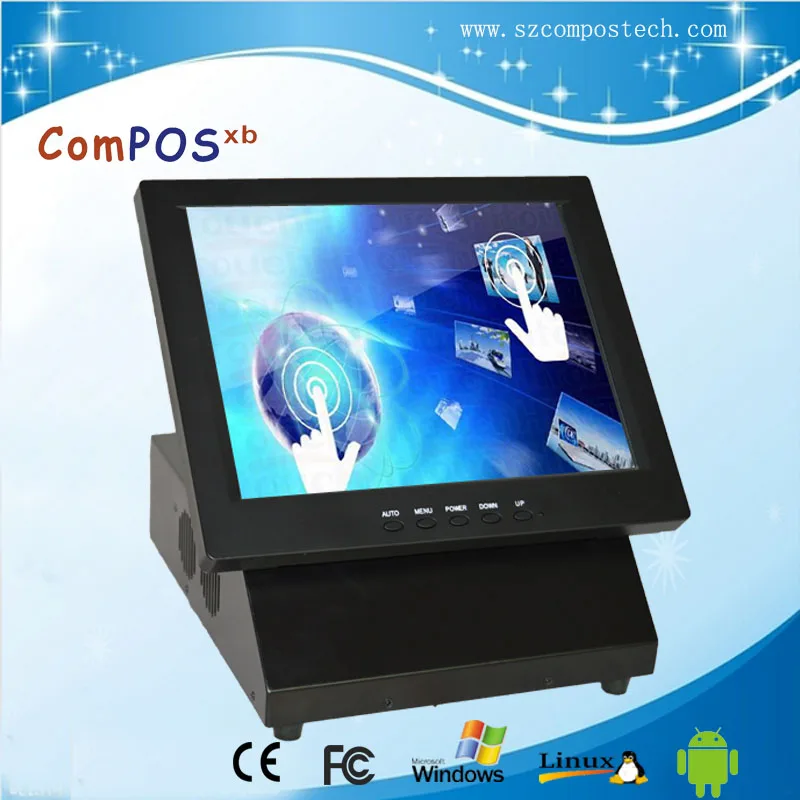 

High Quality POS System 12 Inch Touch Screen All In One Restaurant price Cash Register With 4G/64G