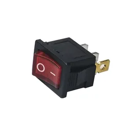 20pcs 50pcs 2color KCD1 21*15 LED 3 Pin SPST 250V 6A Boat Switch SPST ON/OFF Snap-in Rocker Position Switch with Light