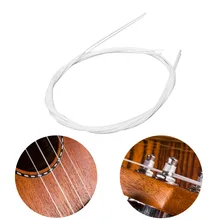 4 шт./компл. белые нейлоновые струны для гитары запасная часть для 21/23/26in миниатюрная гитара укулеле гитара классические Запчасти для акустической гитары аксессуары