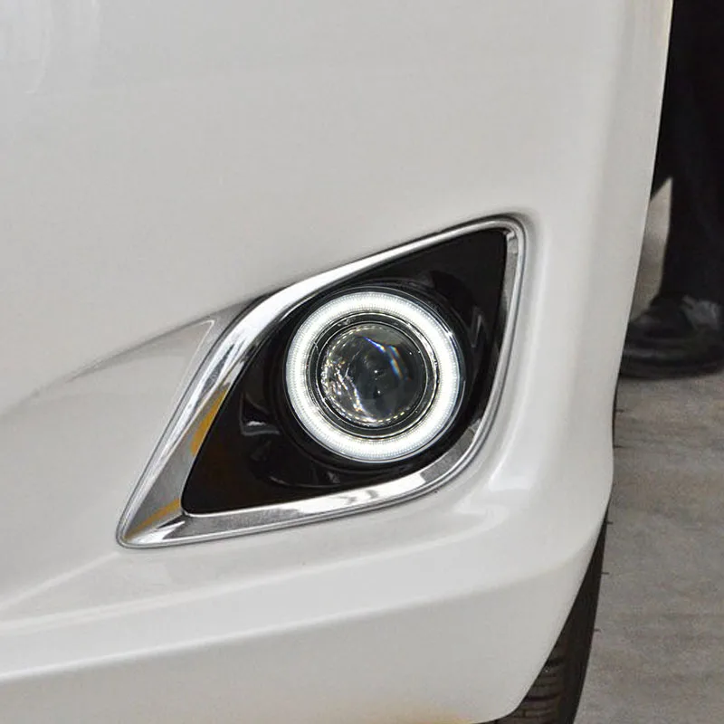 EOsuns УДАРА Ангел глаз светодиодные противотуманные фары светильник led DRL + туман
