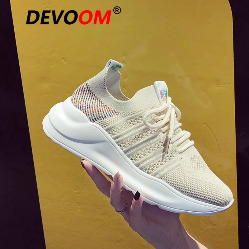 

New Running Shoes For Women Basket Femme 2019 Socks Sneakers Breathable Flyknit Sport Shoes Woman zapatillas mujer deportiva 350