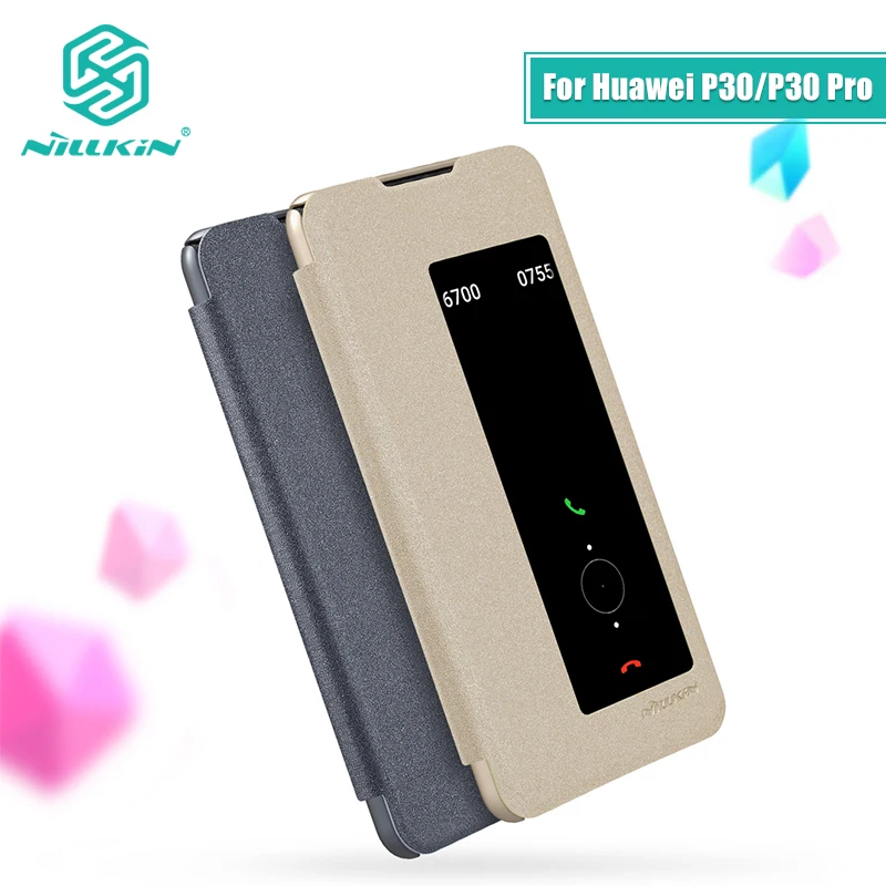 Чехол для Huawei P30 6 1-дюймовый чехол NILLKIN Sparkle с откидной крышкой функция smart wake up