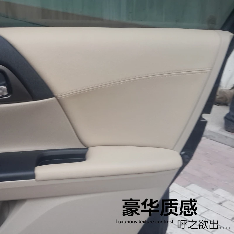 

8PCS Customzied Interior DoorS Panel Armrest with Thread Design Protective Cover For Accord 9th Right Rubber Avaible AAB013
