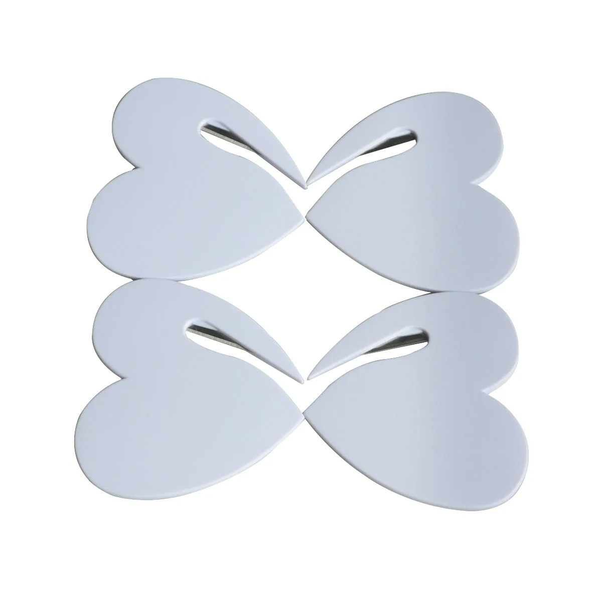 1pc Durable Plastic Seat Belt Cutter Letter Mail Envelope Opener Tiny Heart-shape Paper Guard Cutter Blade For First Aid