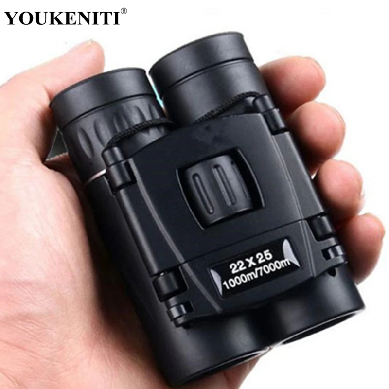 

Hunting Telescope Powerful 22x25 Binoculars Professional Binocular Eyepiece Zoom Night Vision Lightweight Compact Black