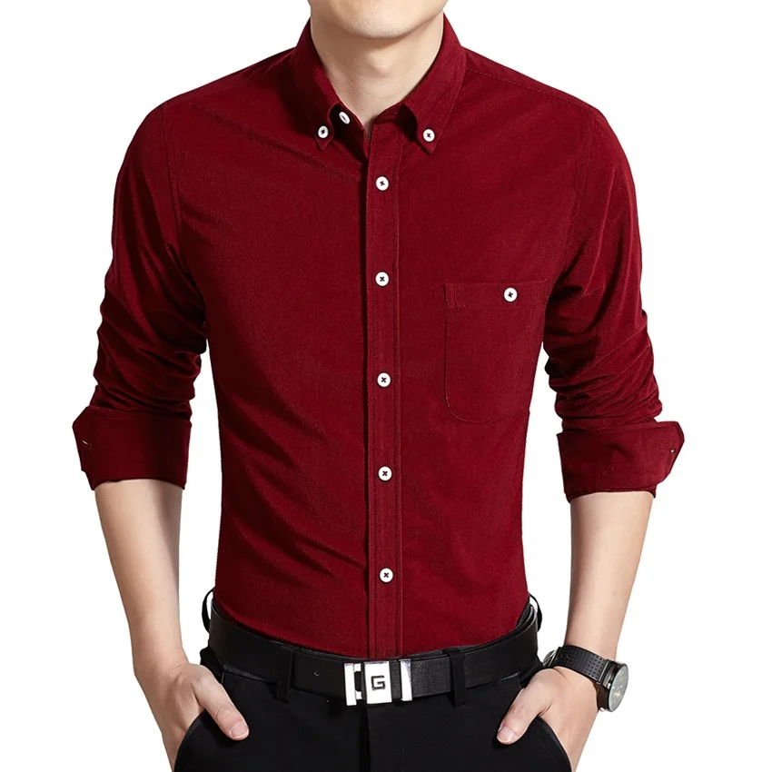 Buy 2017 Autumn New Men's Long Sleeves Shirt Fashion