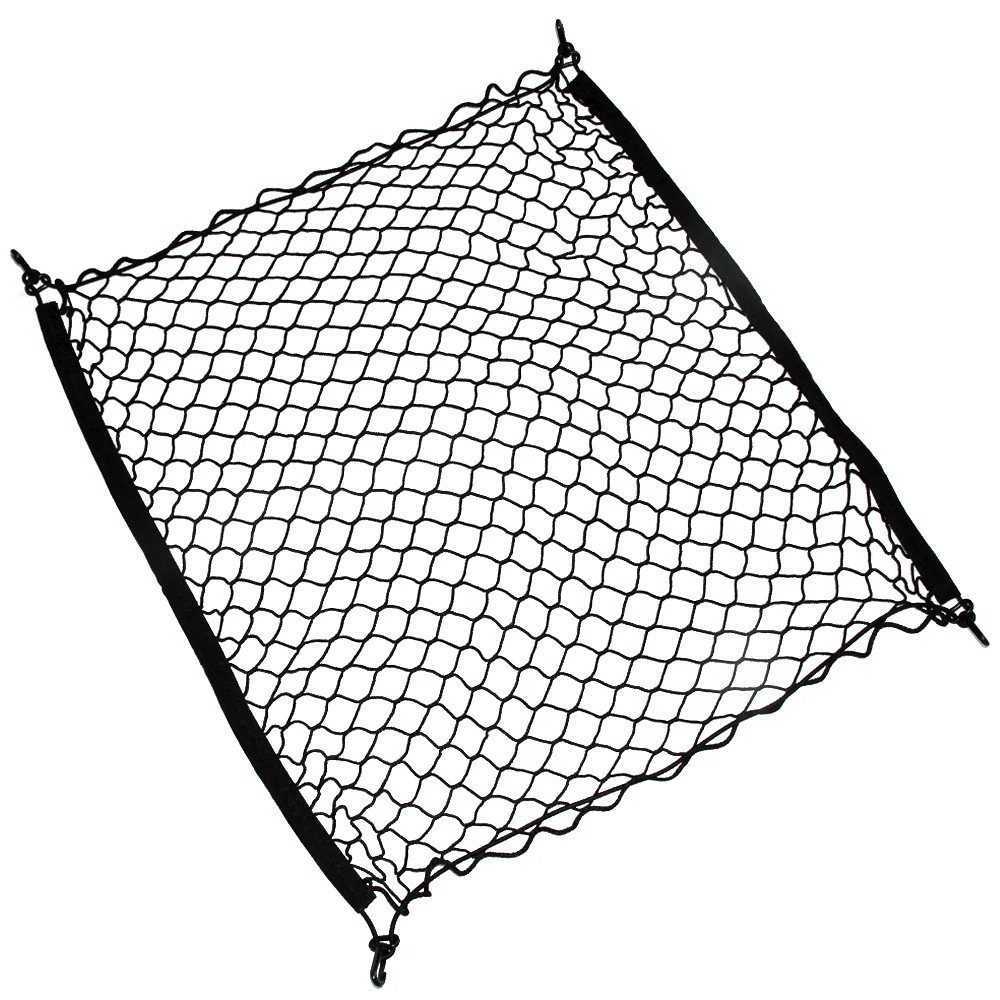

Car Mesh Cargo Net Holder Trunk Auto Elastic Storage 4 Hook For Hyundai IX35 IX25 Elantra Accent Santa Fe Sonata Tucson Solaris