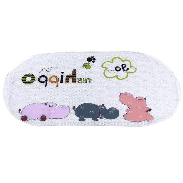 39cmx69cm Non Slip Kids Bath Mats for Shower and Tub Cute Design PVC