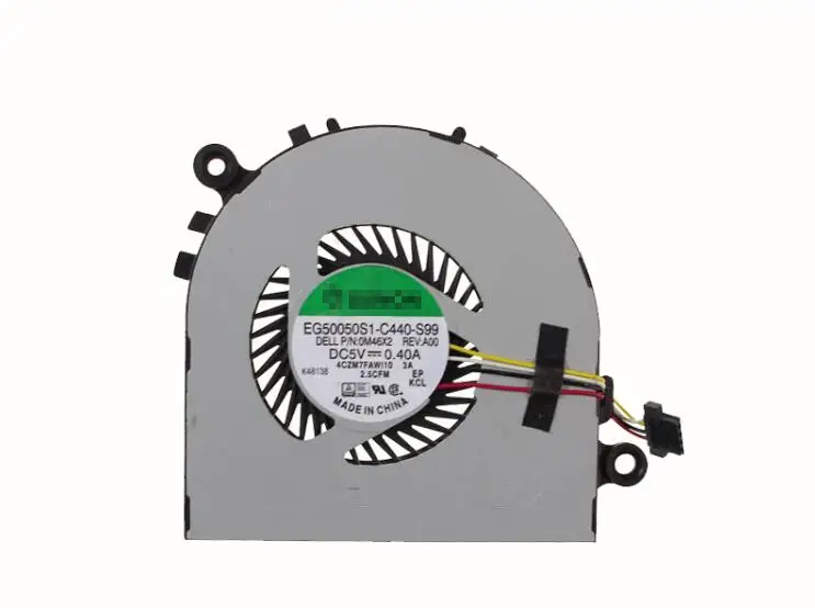 New For Dell Chromebook 11 CB1C13 DP/N CN-0M46X2 M46X2 0M46X2 EG50050S1-C440-S99 DFS170005000T FFBF 4CZM7FAW100 CPU Cooling Fan New For Dell Chromebook 11 CB1C13 DP/N CN-0M46X2 M46X2 0M46X2 EG50050S1-C440-S99 DFS170005000T FFBF 4CZM7FAW100 CPU Cooling Fan