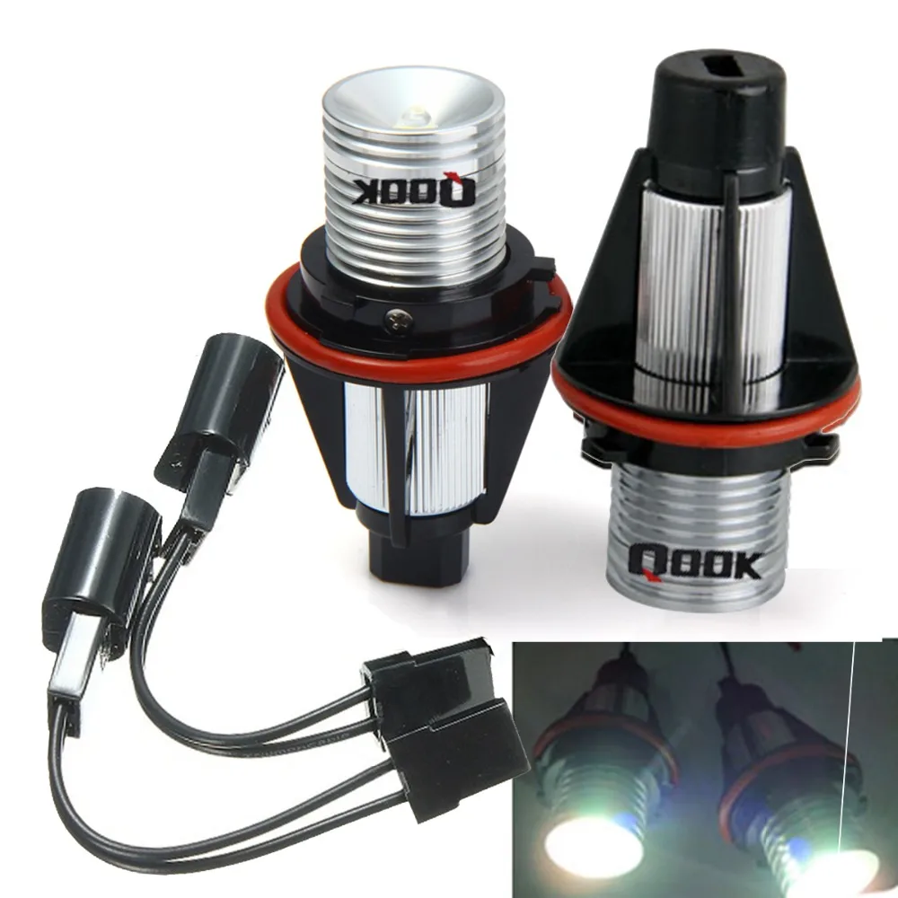 

Qook 2Sets LED Angel Eyes light H8 For BMW E60 E61 E63 E64 E70 X5 E71 X6 E82 E87 E89 Z4 E90 E91 E92 M3 E93 Angel Eyes light