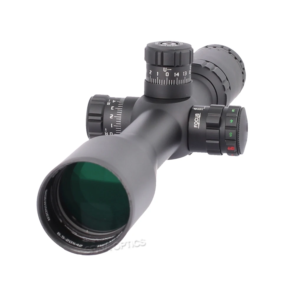 SPINA Оптика Тактический 6,5-20X42 SF прицел Mil Dot оптический прицел для охоты высокая производительность прицел с оптическим зрением