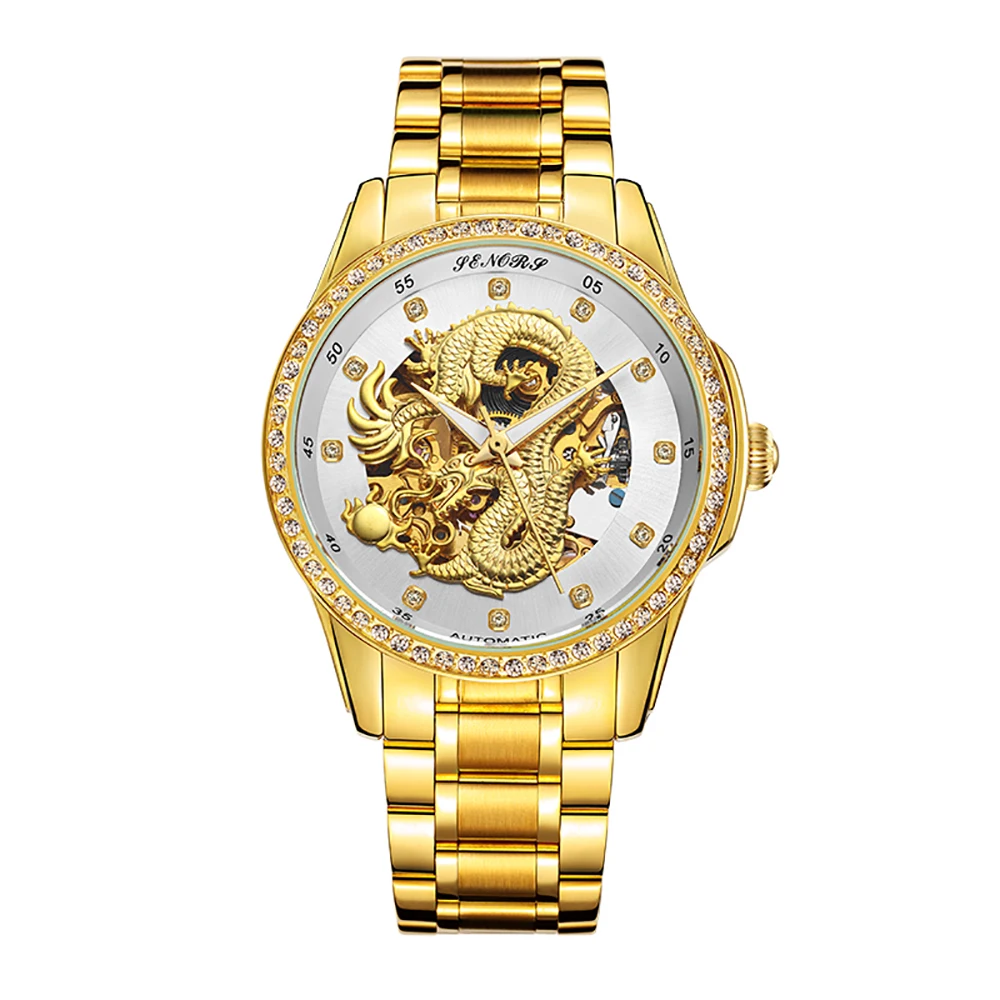 skeleton watch Luxury Dragon Skeleton Automatic Mechanical Watches For Men Wrist Watch Stainless Steel Strap Gold Clock Waterpro skeleton watch Luxury Dragon Skeleton Automatic Mechanical Watches For Men Wrist Watch Stainless Steel Strap Gold Clock Waterpro
